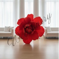 Цветок из бумаги "Абстракция" красный Цветок из бумаги "Абстракция" красный